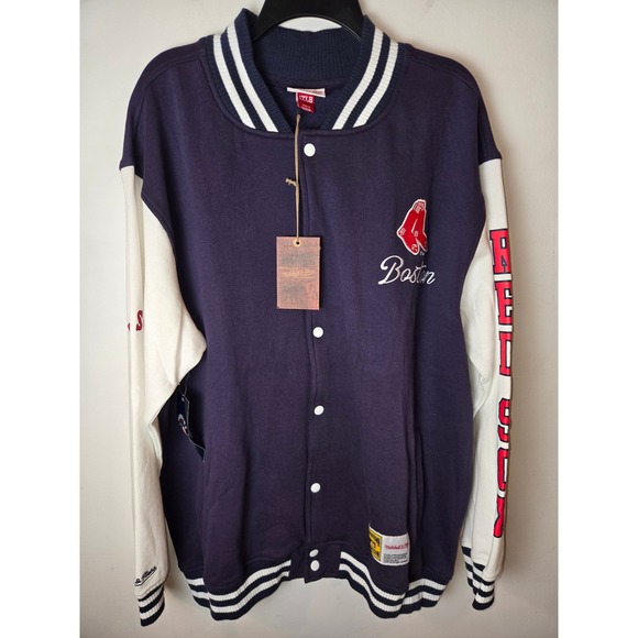 Mitchell & Ness Boston Red Sox Cooperstown Collection Varsity Jacket Mens 1XLB
